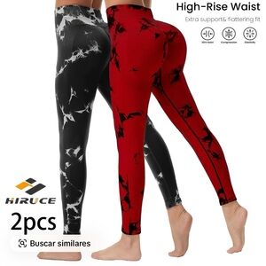 HIRUCE High-Rise Tie-Dye Leggings 2-Pack